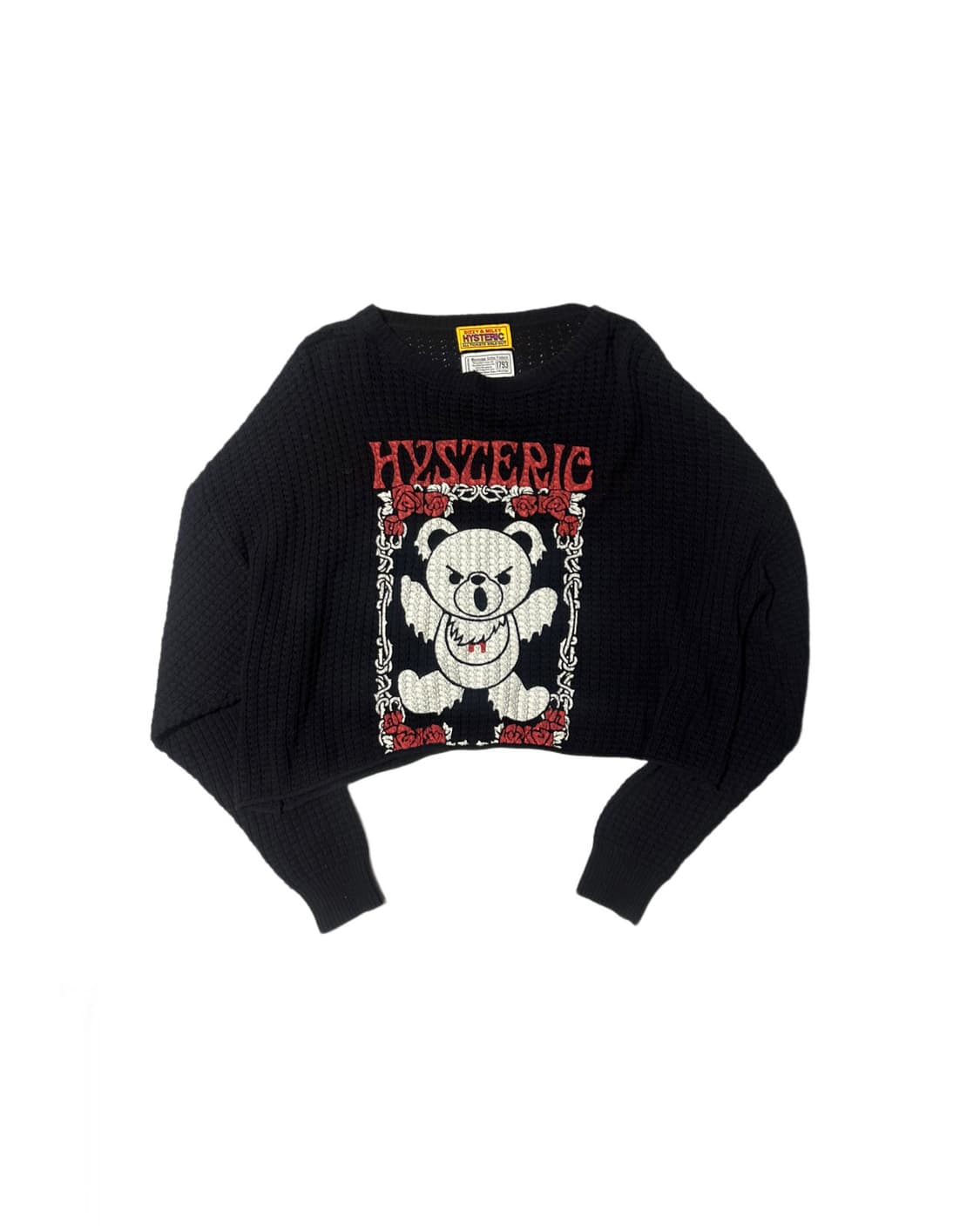 히스테릭글래머 퍽베어 크롭 니트 상품이미지1
