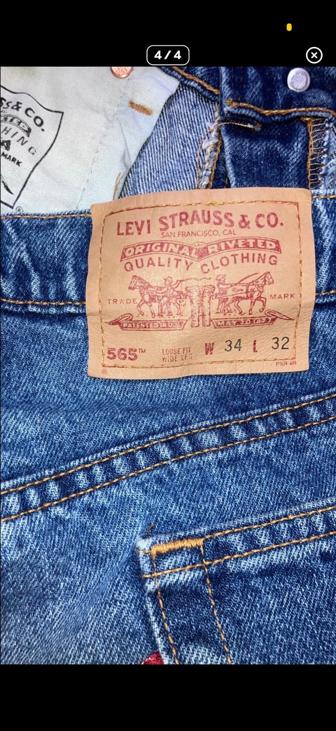 Levis 565 90s usa made 34 리바이스 565 상품이미지4
