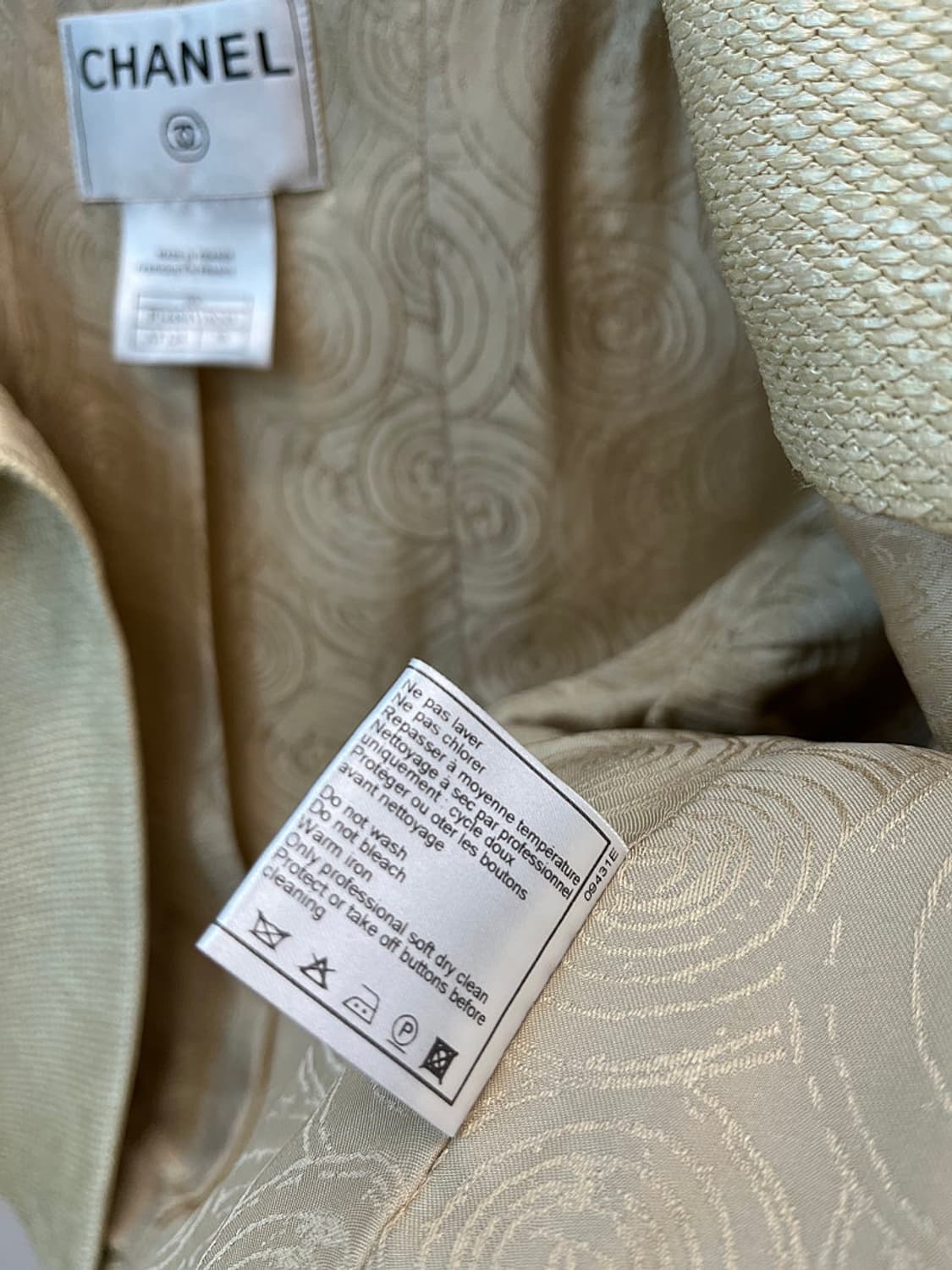 여) 샤넬 빈티지 크루즈 골드 크롭자켓  상품이미지9