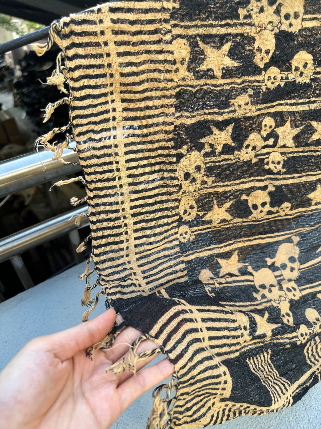 NONE skull scarf 상품이미지3