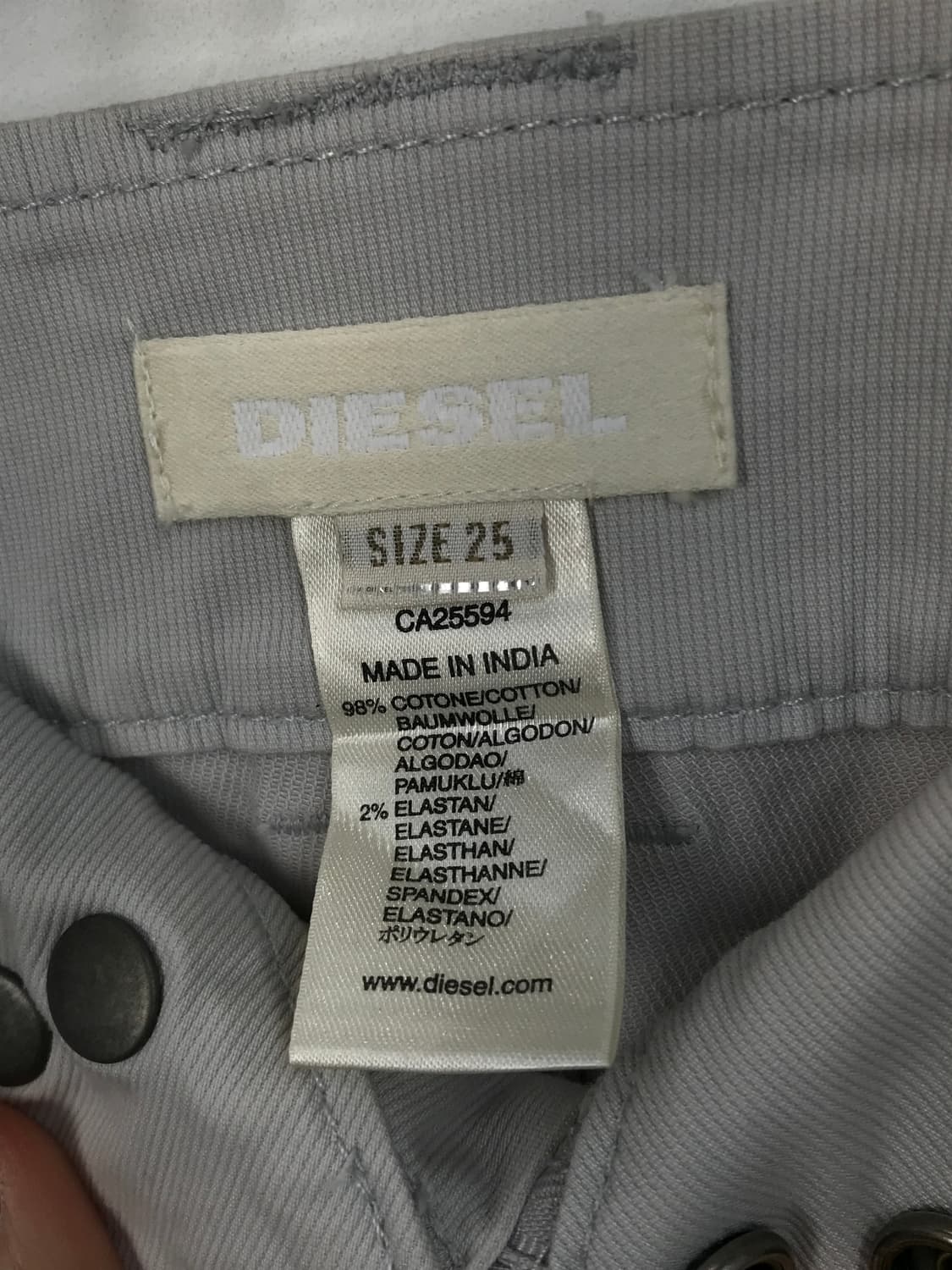 'Diesel' Embroidered Logo Micro Shorts 상품이미지7