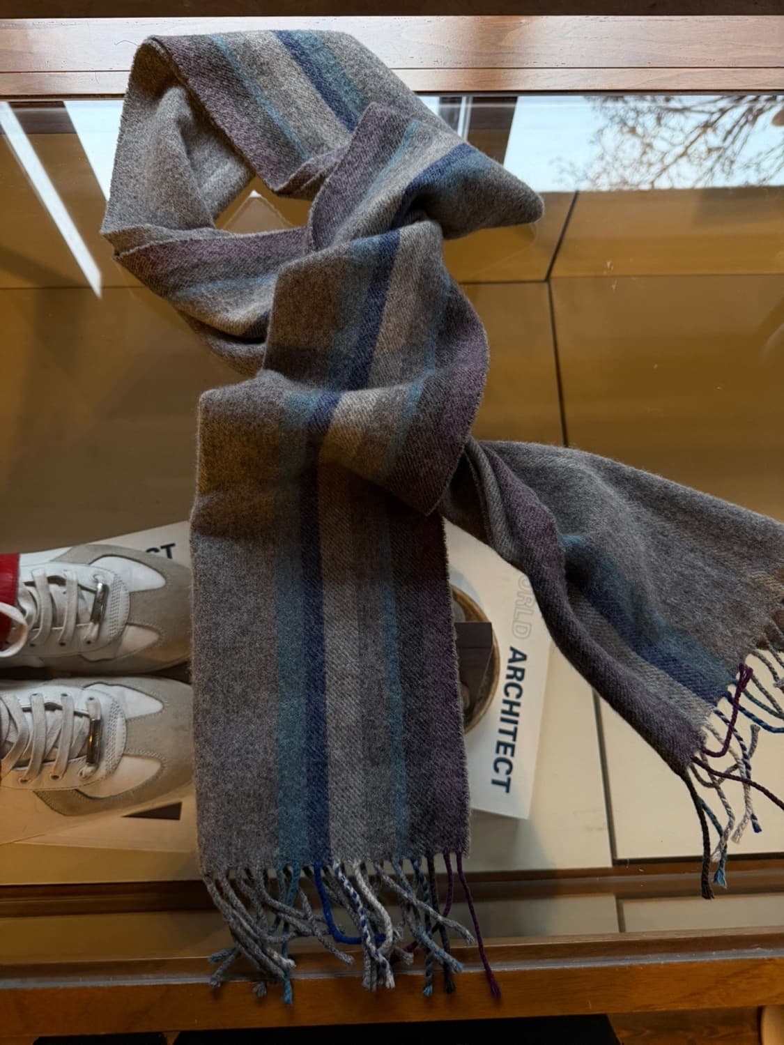 ELGIN 스코티쉬 캐시미어 머플러 상품이미지1