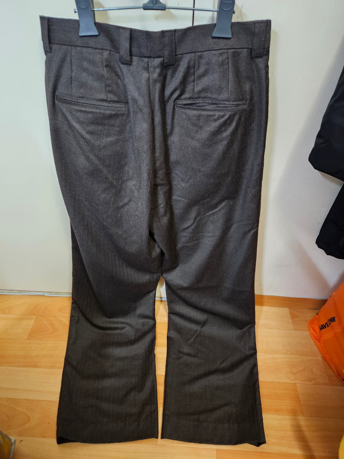 허리단면 40cm) STU 와이드 울 팬츠 슬랙스 울100% 상품이미지2