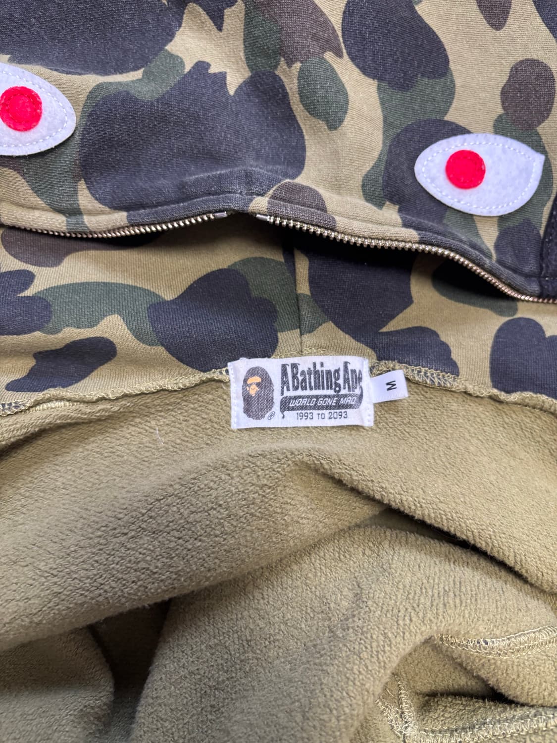 베이프 퍼스트 카모 샤크 후드집업 상품이미지3