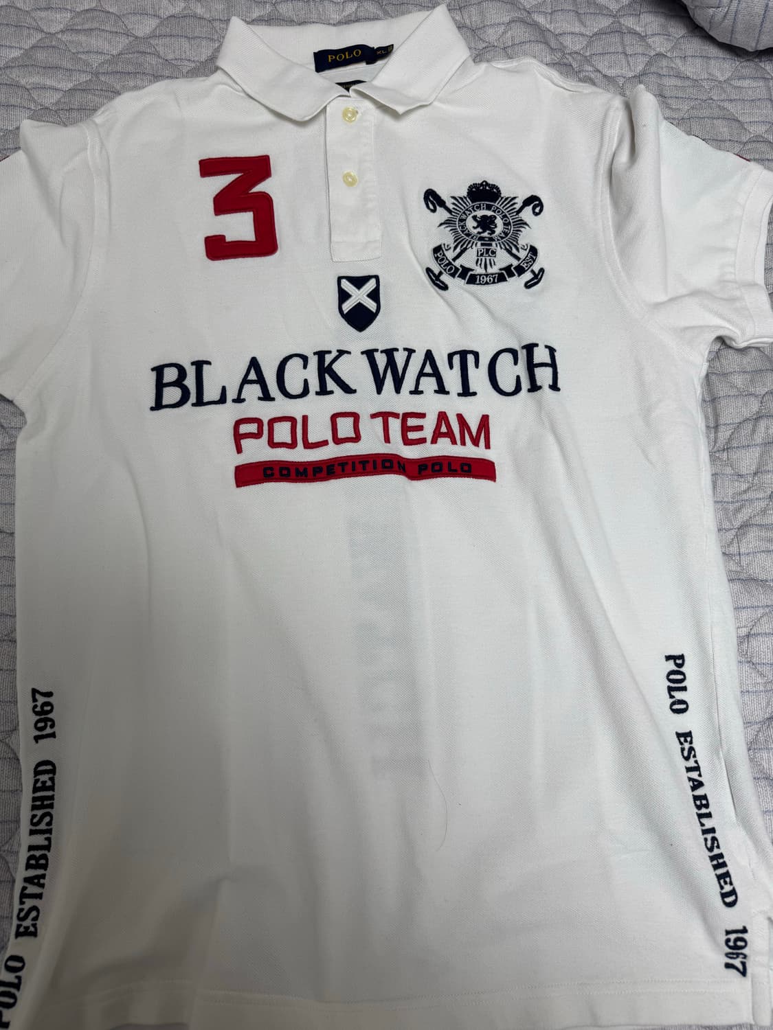 빈티지 블랙와치 폴로 반팔티셔츠 상품이미지1