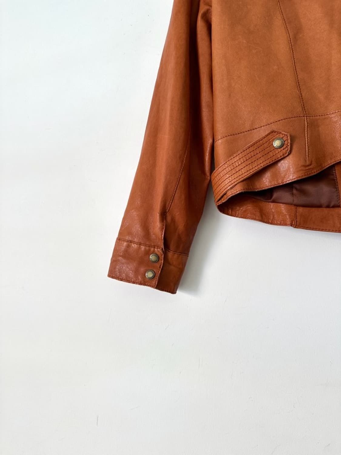 CROCODILE LADIES leather jacket / orange 상품이미지4