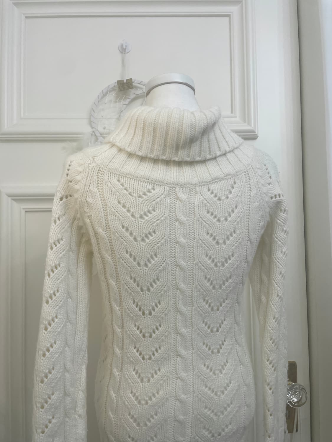 LIZ LISA ivory crochet long sweater 상품이미지4