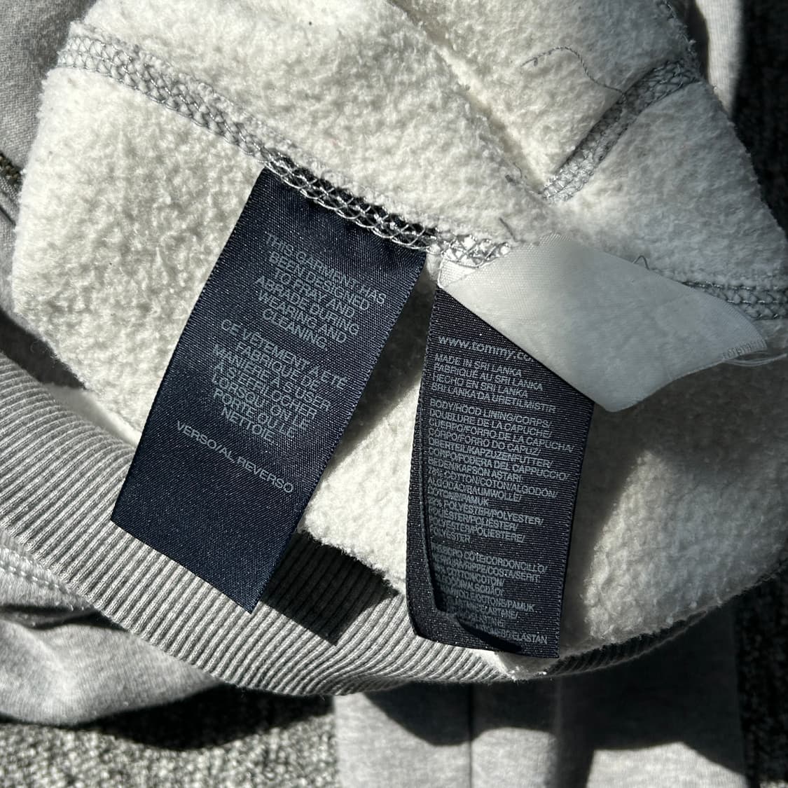 타미힐피거 패치로고 그레이 후드집업 상품이미지9