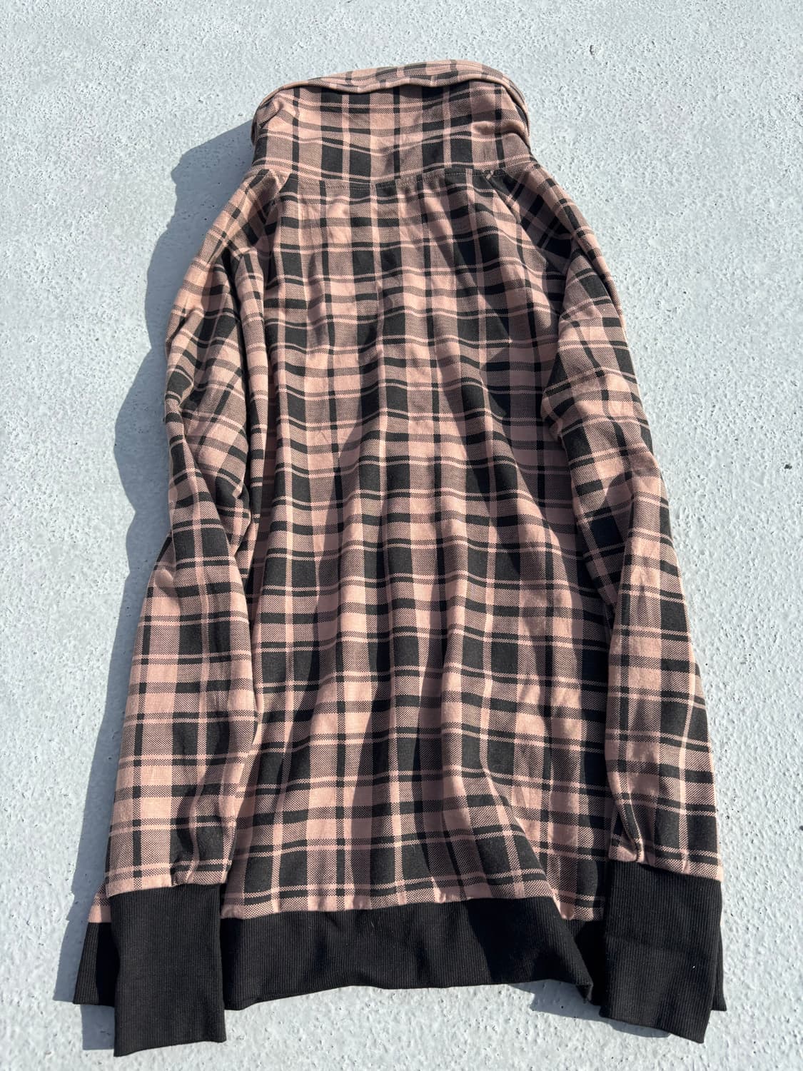 “Vintage”Y2K Bono-Hoodie Check Pattern Z 상품이미지6