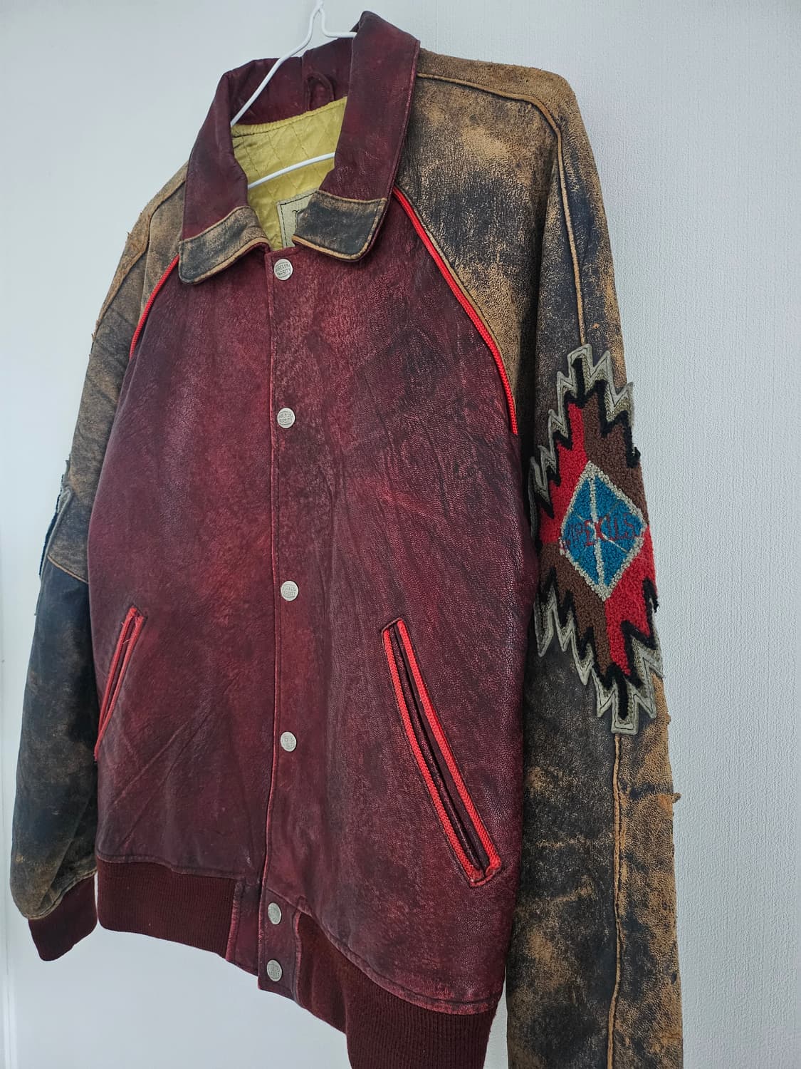 올드 아비렉스 Avirex 홀 레더 바시티
 상품이미지4