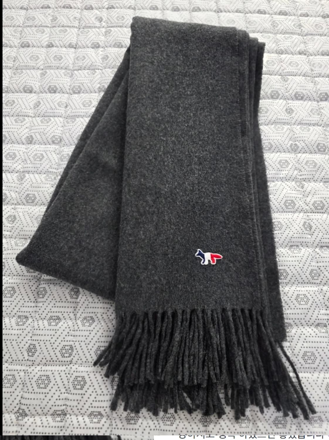 메종키츠네 트리컬러 폭스 머플러 상품이미지3