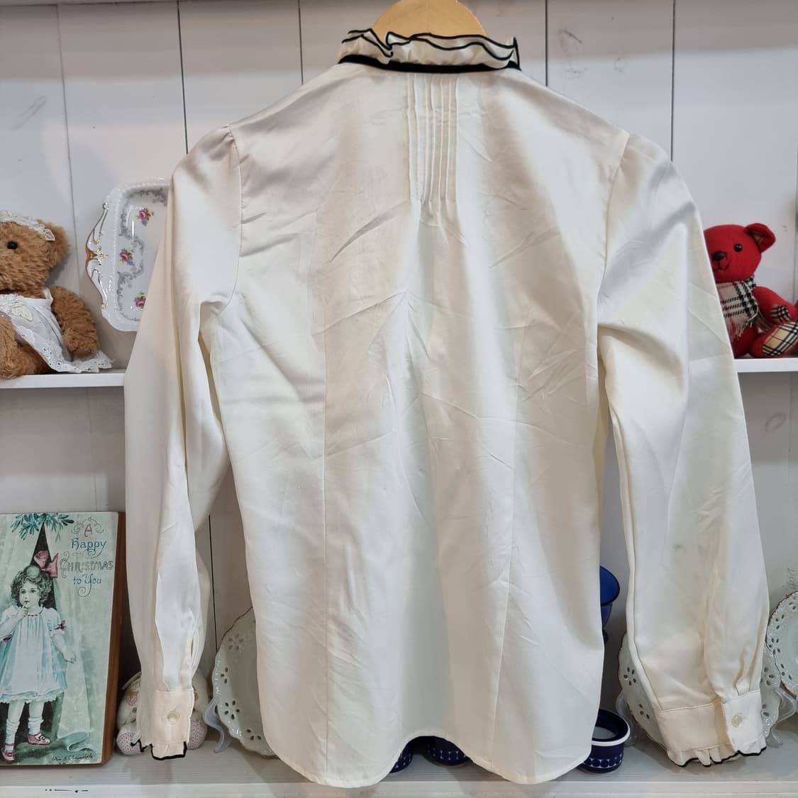 프릴 리본 블라우스 상품이미지2