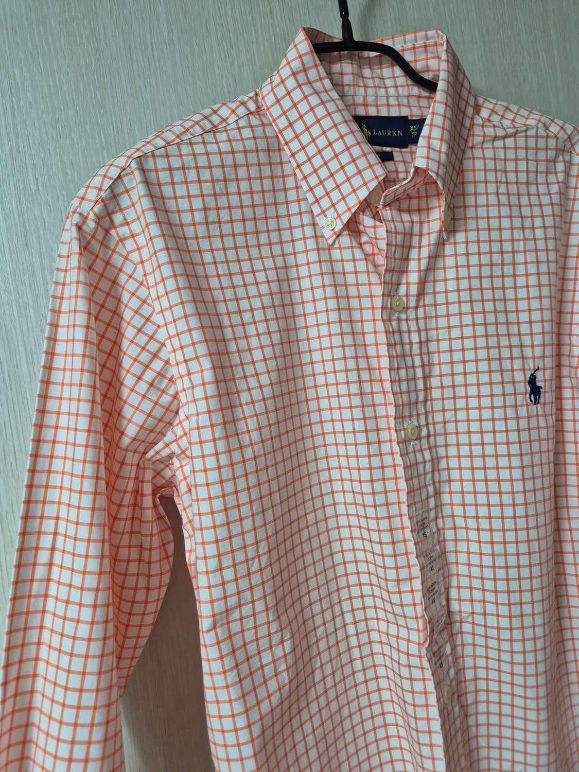 (새제품) 폴로 랄프로렌 깅엄 체크 셔츠 XS  (90) 상품이미지8
