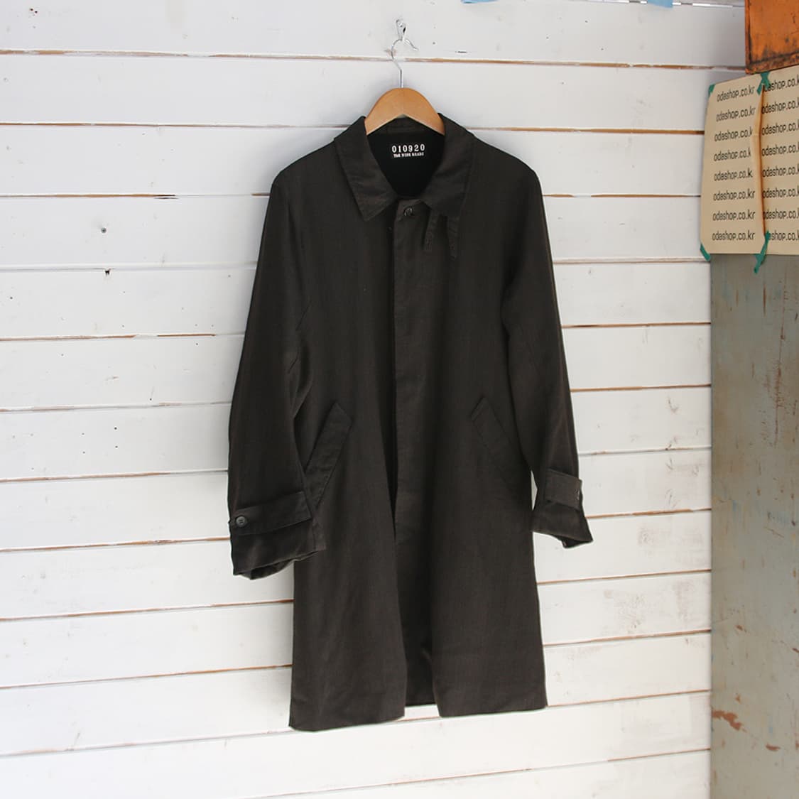 (착용컷) 010920 THE NINE HEADS 싱글 트렌치 코트  상품이미지1