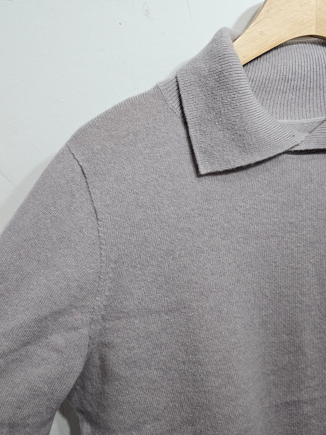 LBL 캐시미어100 카라넥 니트 풀오버  상품이미지5