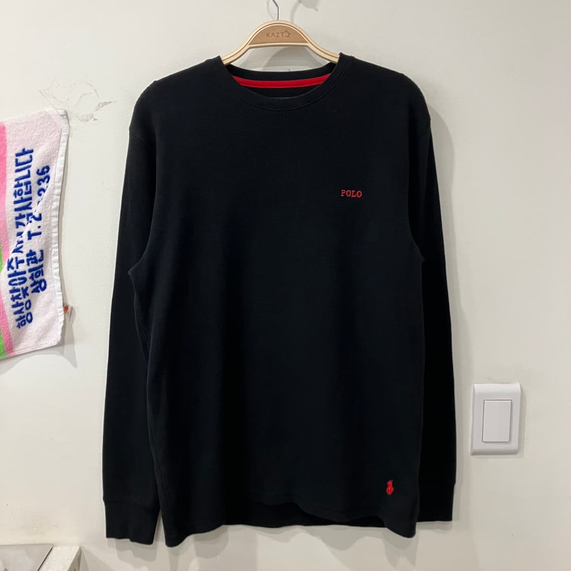 250 폴로 와플 롱슬리브 상품이미지1