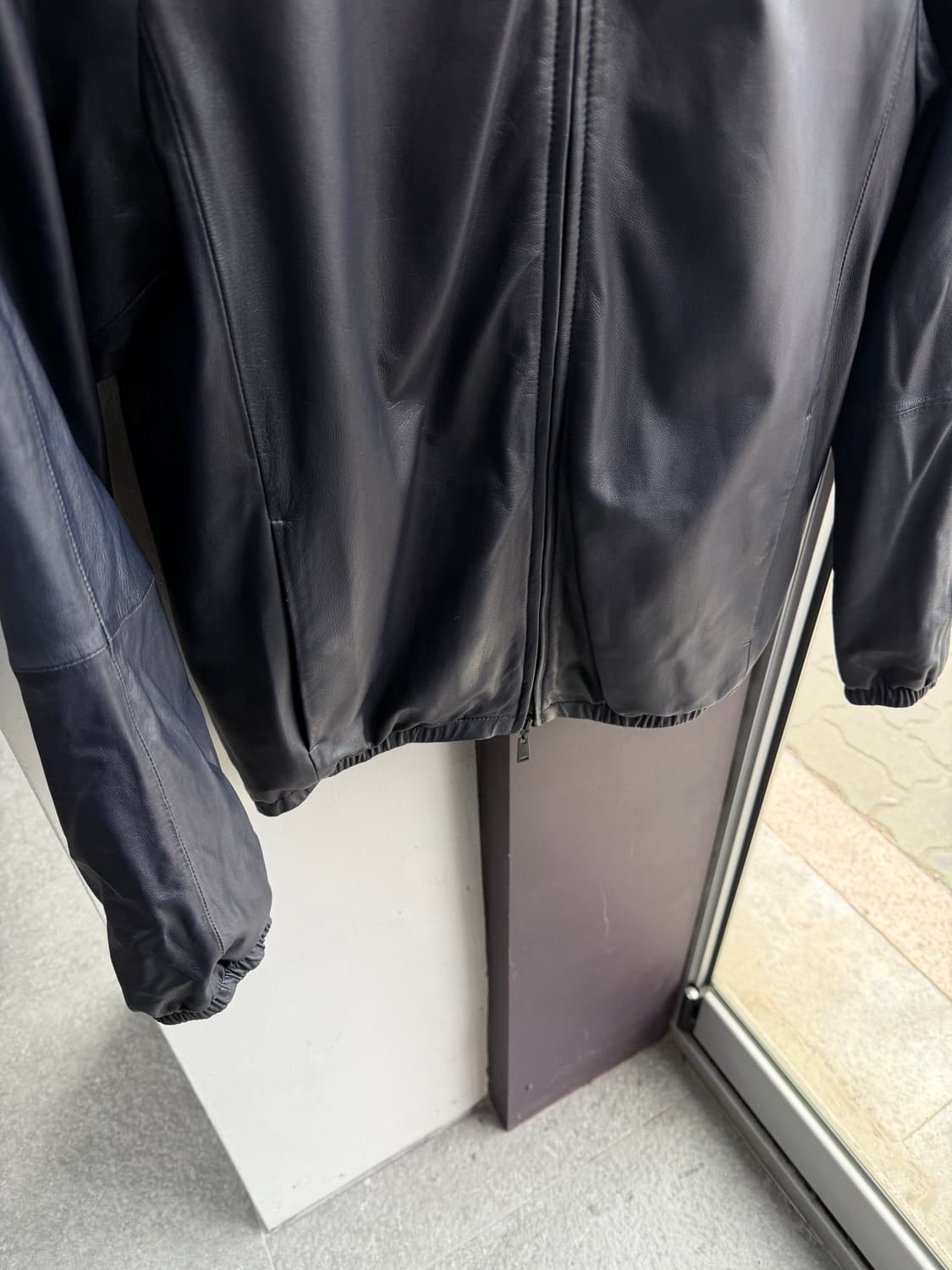 50/ 엠포리오 아르마니 리버시블 레더 후드 자켓 상품이미지4