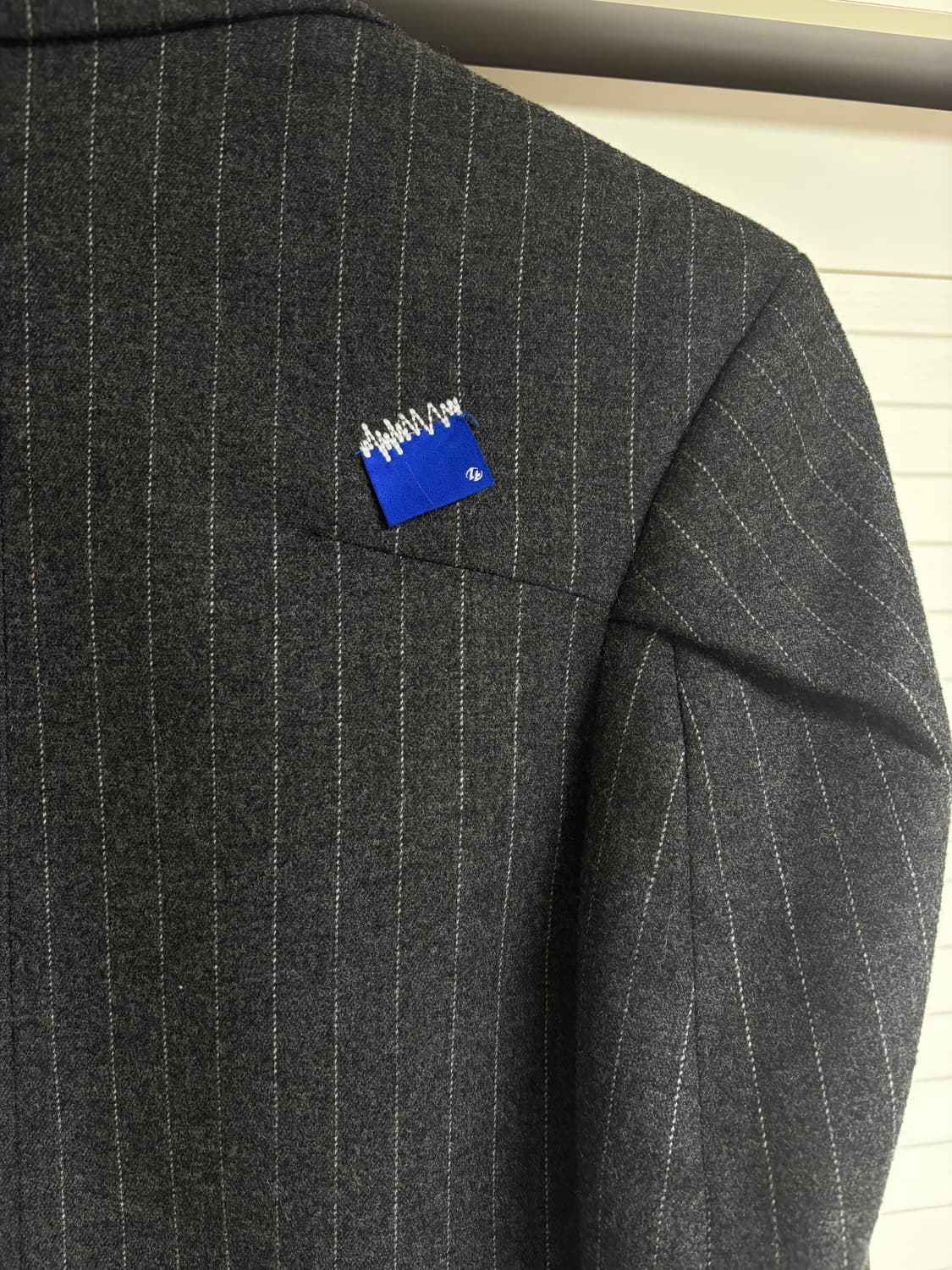 아더에러x자라 스트라이프 오버사이즈 블레이저 그레이 XS 상품이미지3