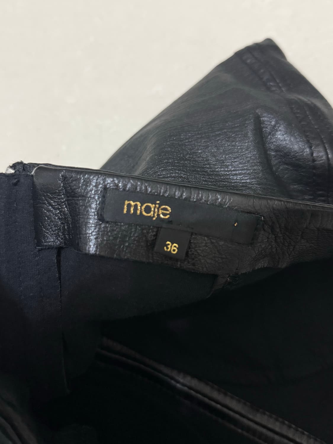 MAJE 마쥬 레더 미니스커트 36 상품이미지3