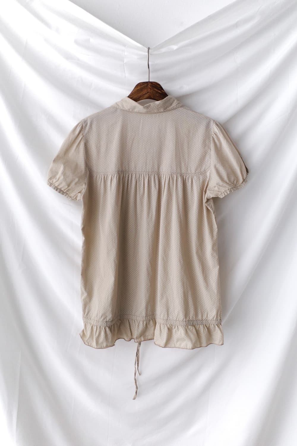 dot puff half shirt 상품이미지2