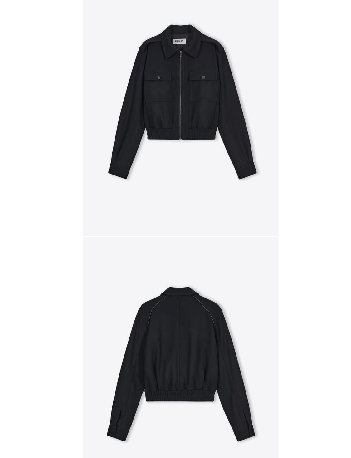 이안 조 울 포켓 봄버 자켓 상품이미지5