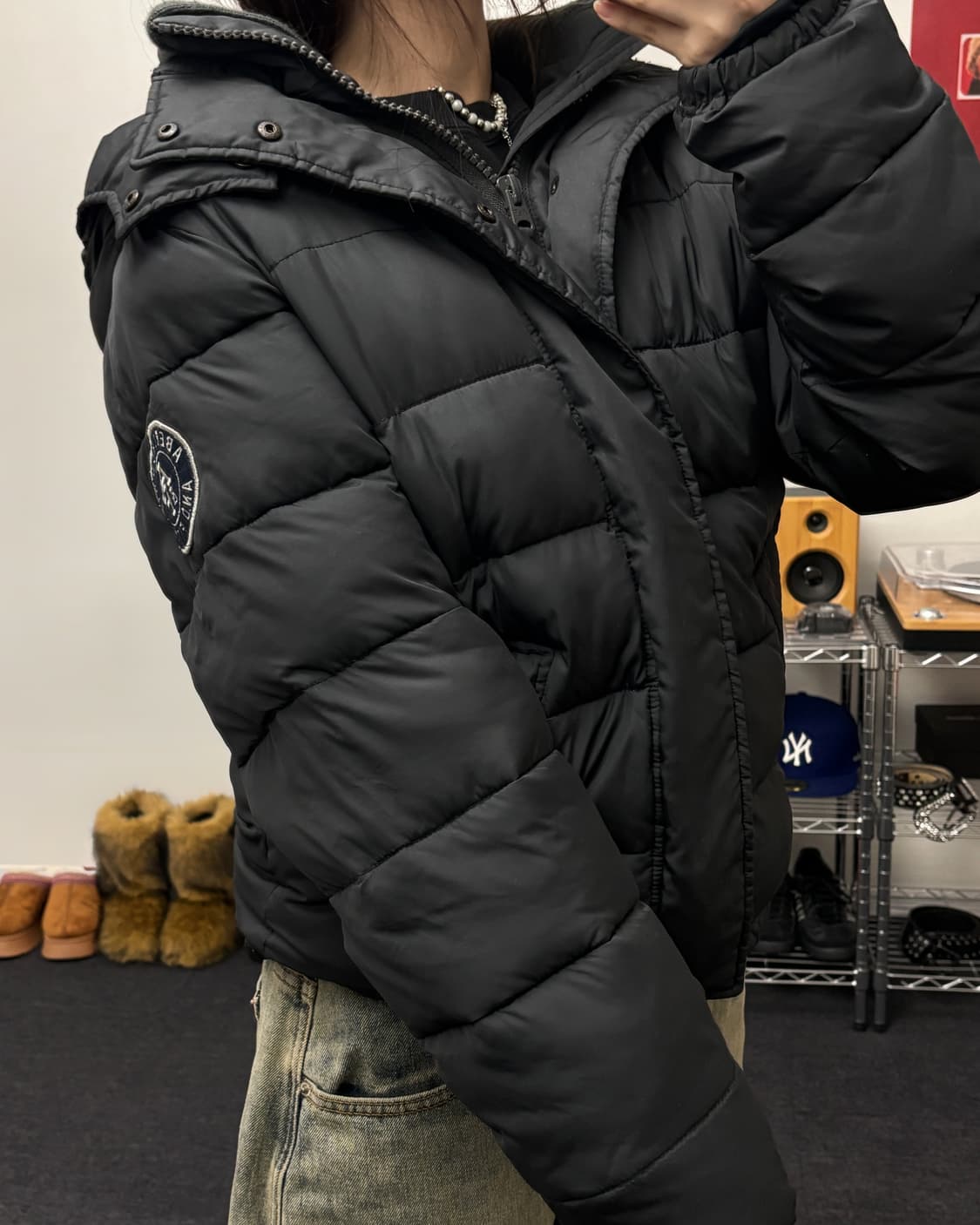 아베크롬비 덕다운 네이비 패딩 상품이미지3