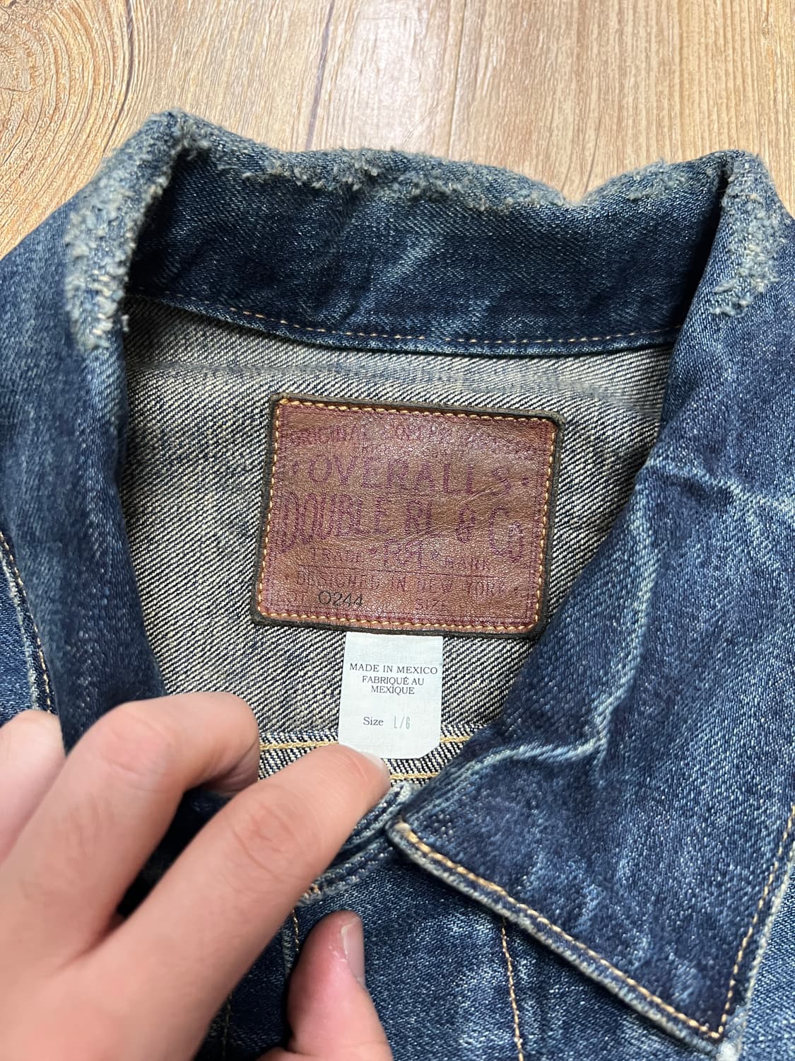 택포49) RRL 더블알엘 웨스트뷰 트러커 데님자켓 L 상품이미지3