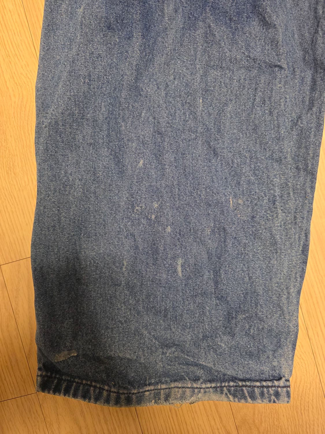 칼하트 빈티지 데님 오버롤 작업복 중청 멜빵 점프수트 38x30 상품이미지6