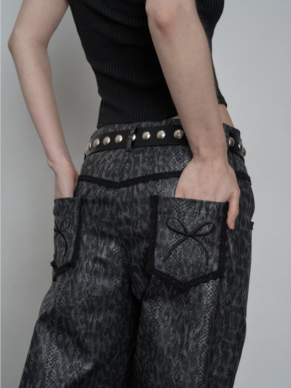 셋업이엑스이 setupexe circle rivet belt 상품이미지2
