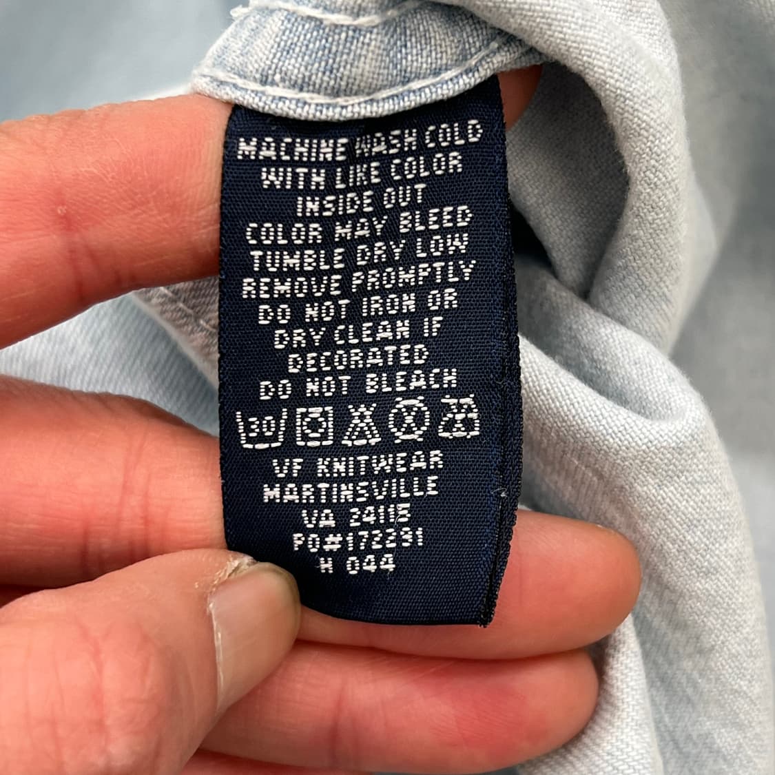 리 자수 데님셔츠 r2283 상품이미지6