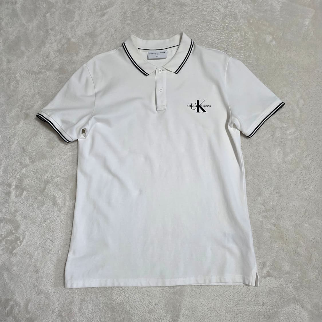 (L)캘빈클라인 반팔 카라티셔츠 상품이미지1