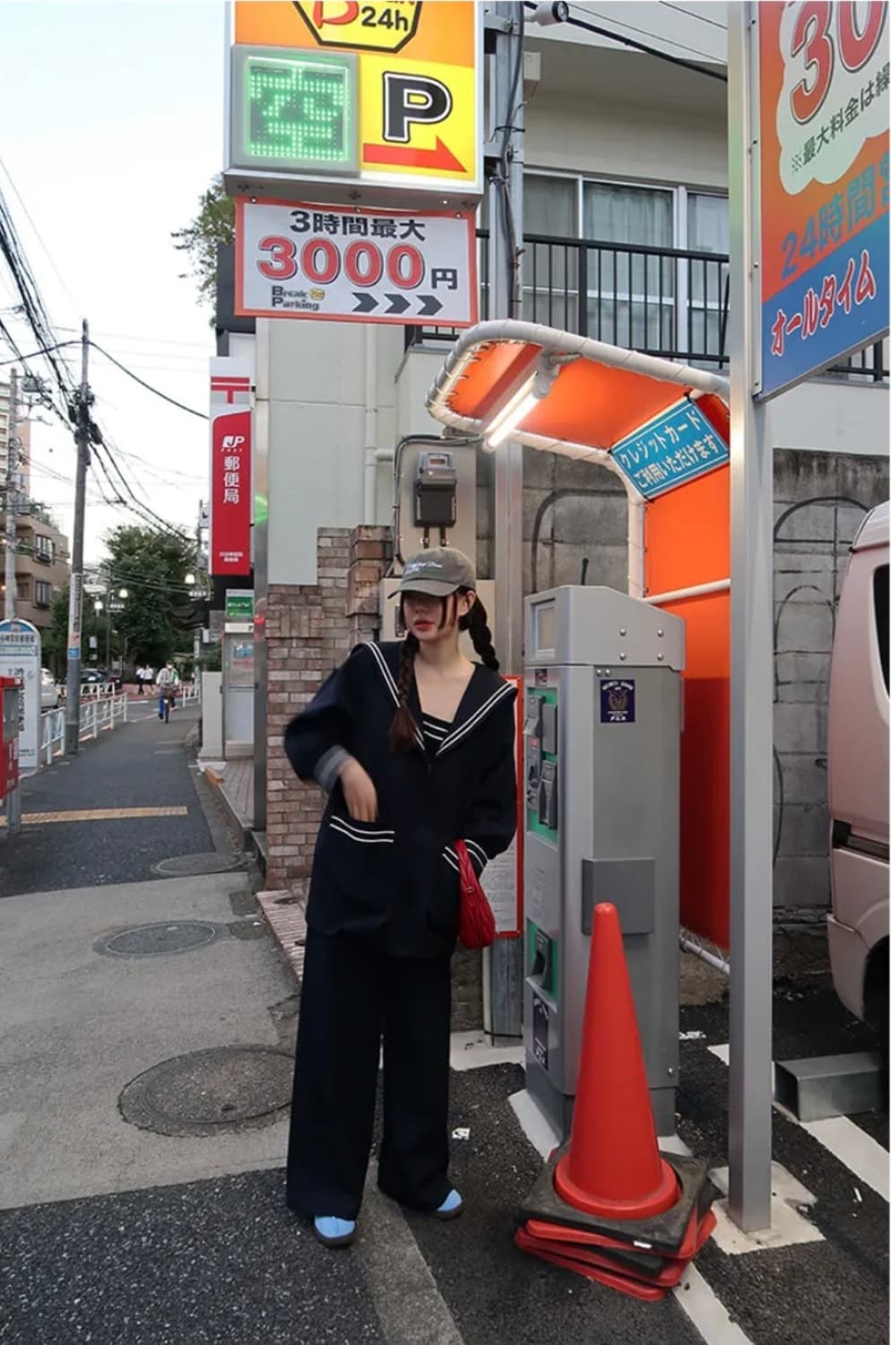 프레클 세일러 네이비 미디 자켓 상품이미지1