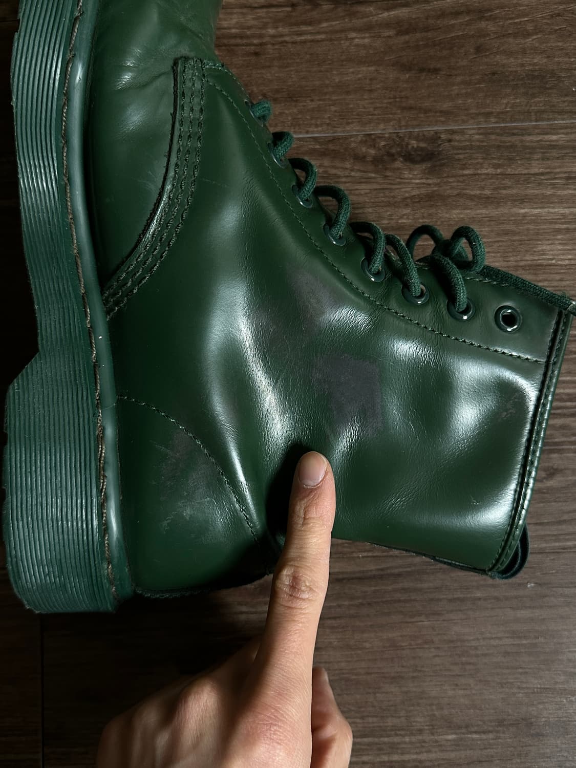 Dr Martens Limited 모노 그린 8홀 부츠 상품이미지8