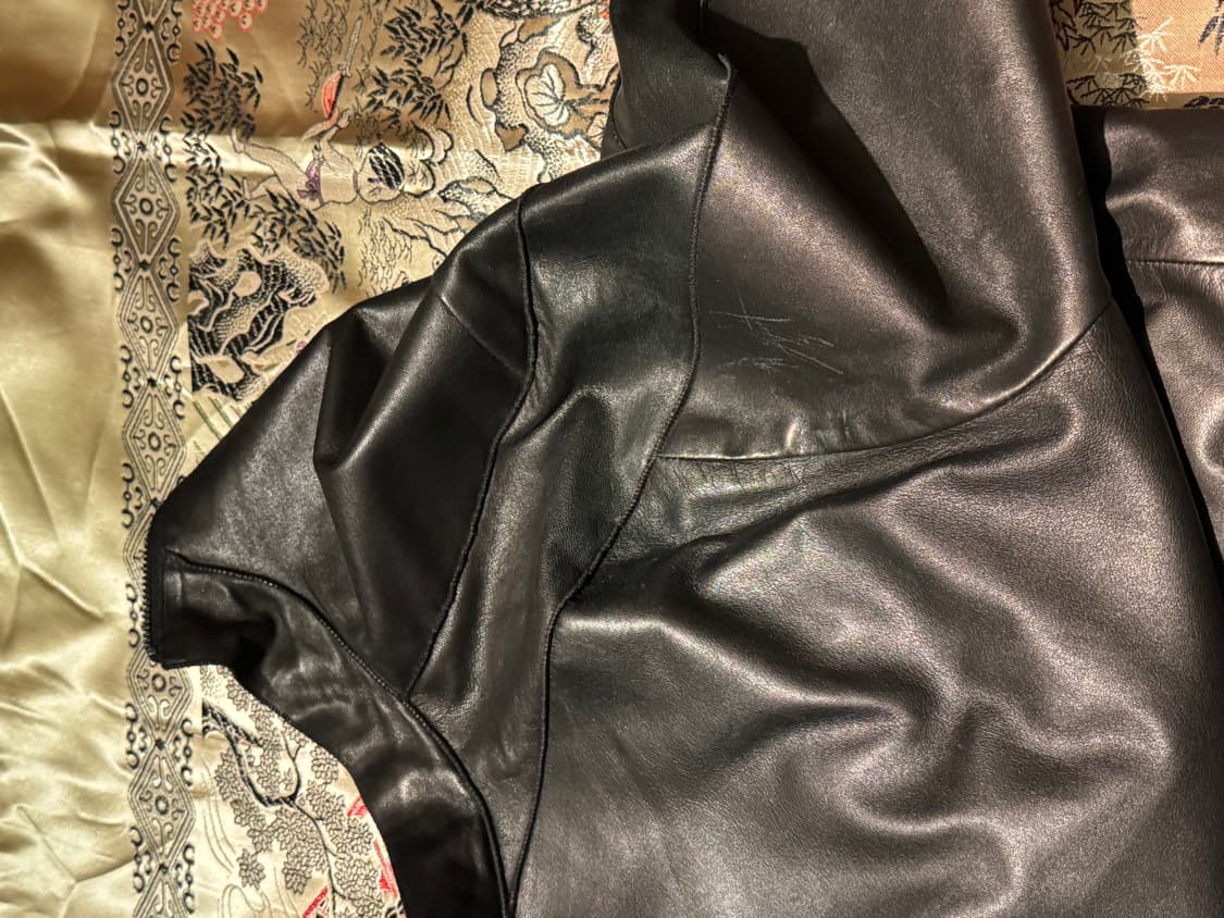 아르마니 꼴레지오니 램스킨 가죽 자켓 상품이미지9