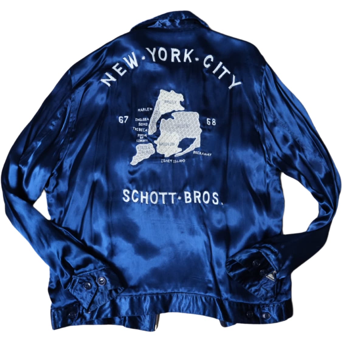 쇼트 세틴 자켓 scottie  자수 상품이미지4