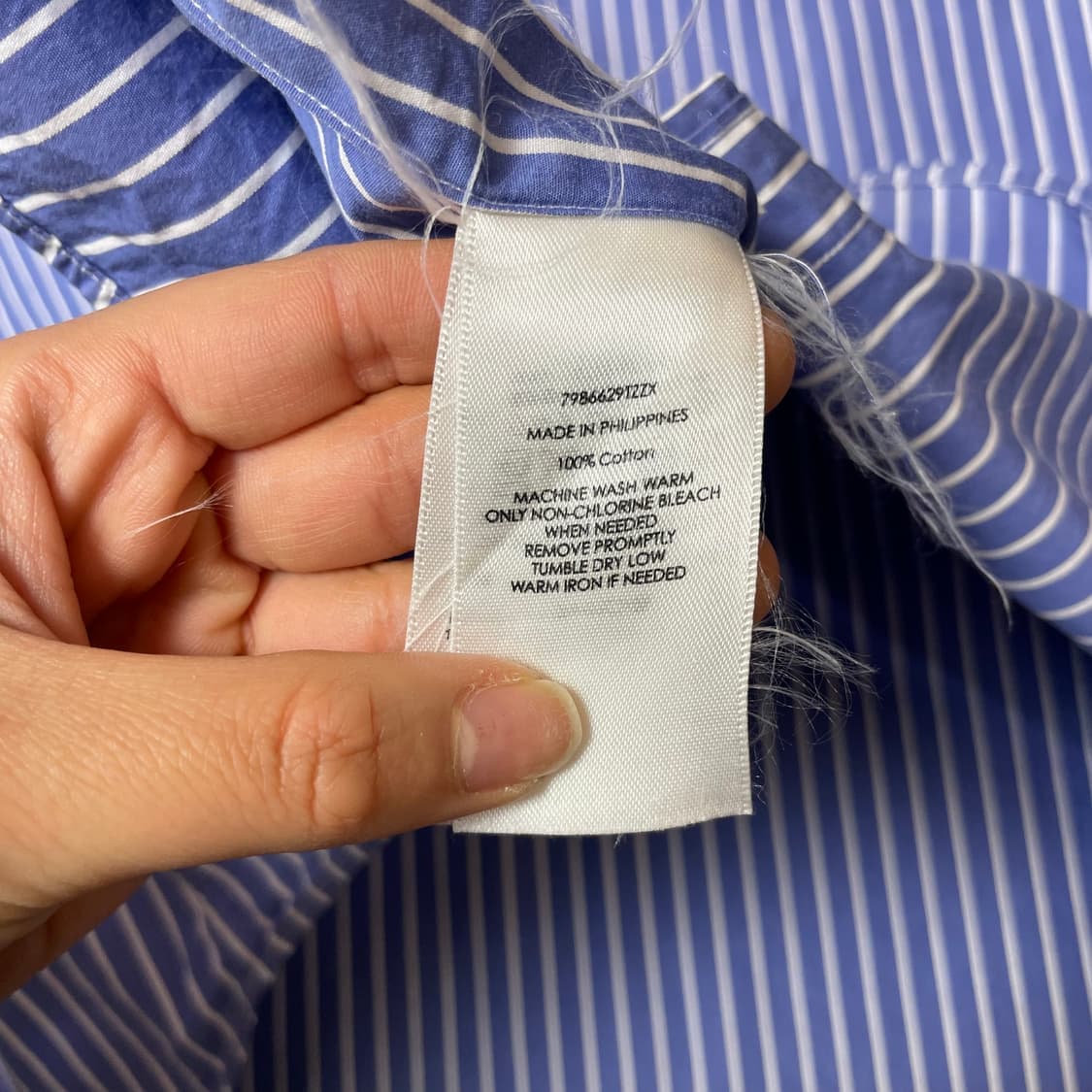 폴로 랄프로렌 스트라이프 긴팔 셔츠 S 상품이미지7