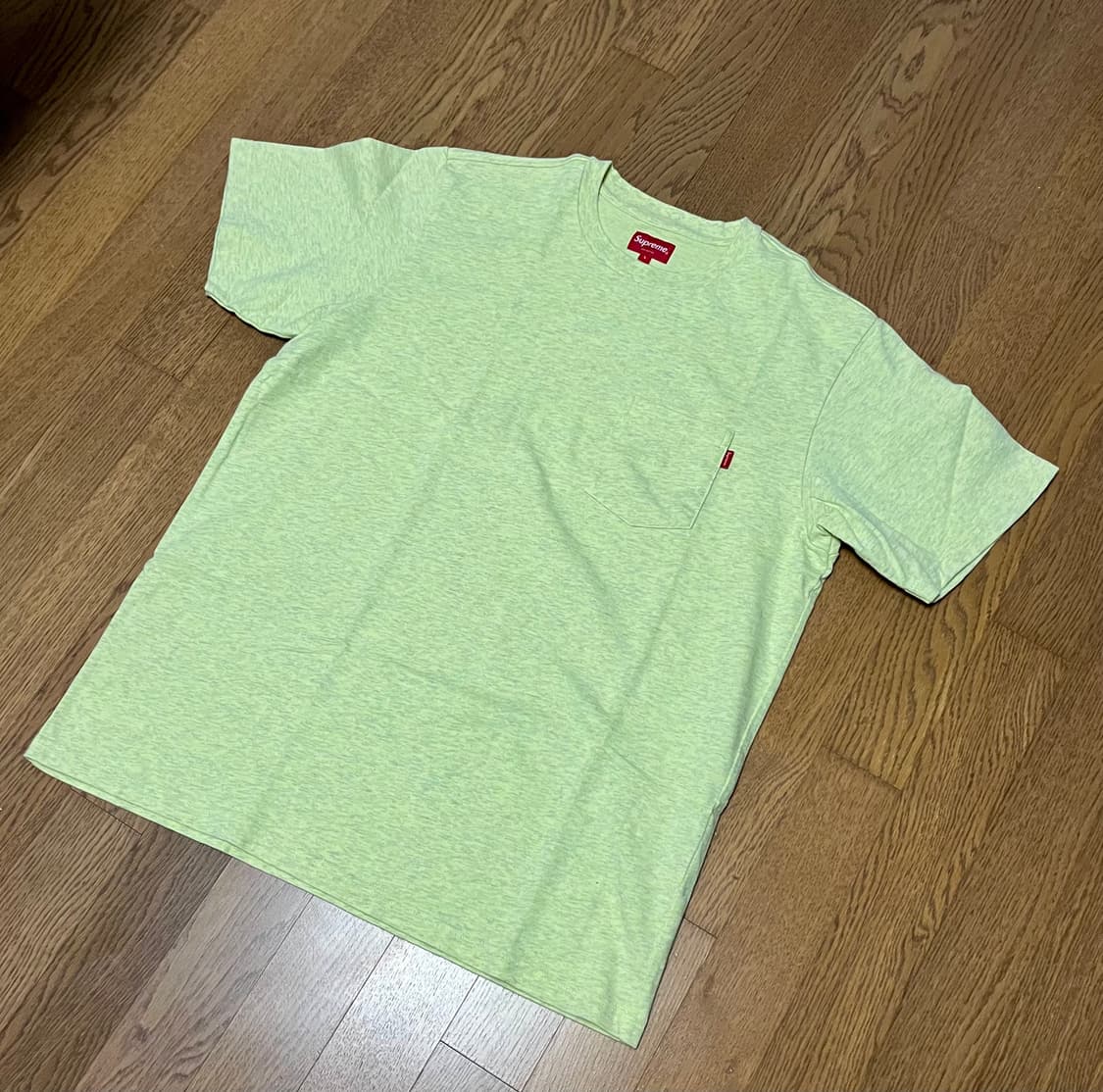 슈프림 20ss 포켓티 (라지/Pale Yellow) 상품이미지2