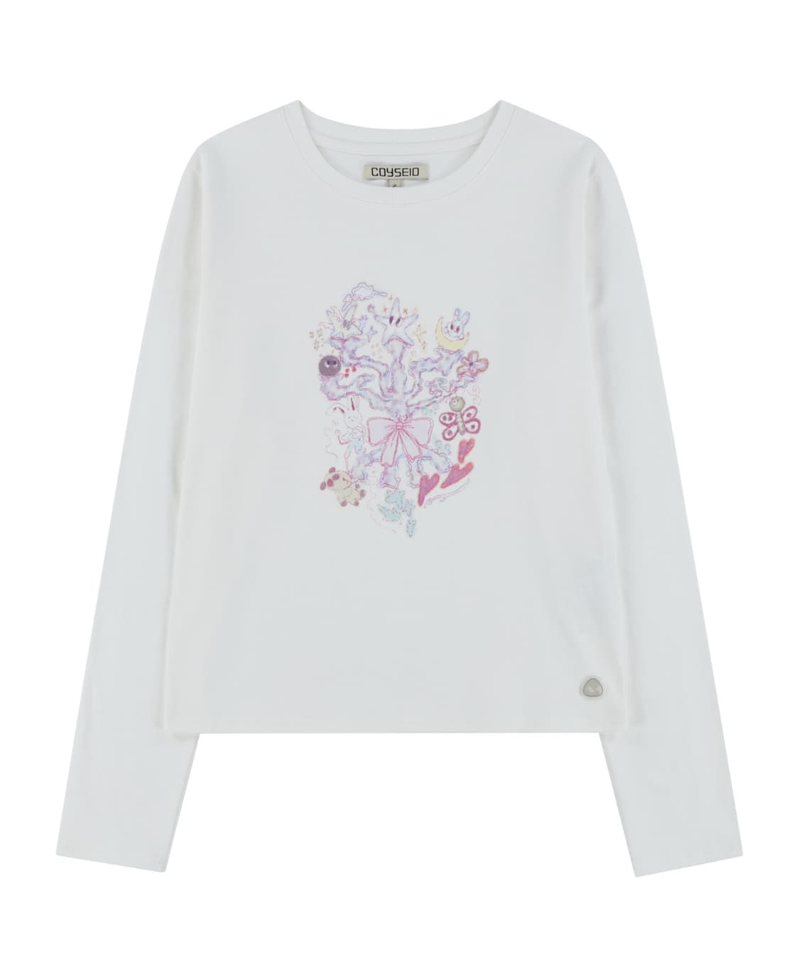 코이세이오 코랄 롱슬리브 화이트 상품이미지1