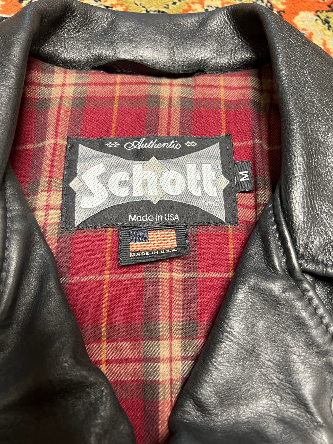 쇼트 schott 626 가죽 라이더 자켓  M 상품이미지2