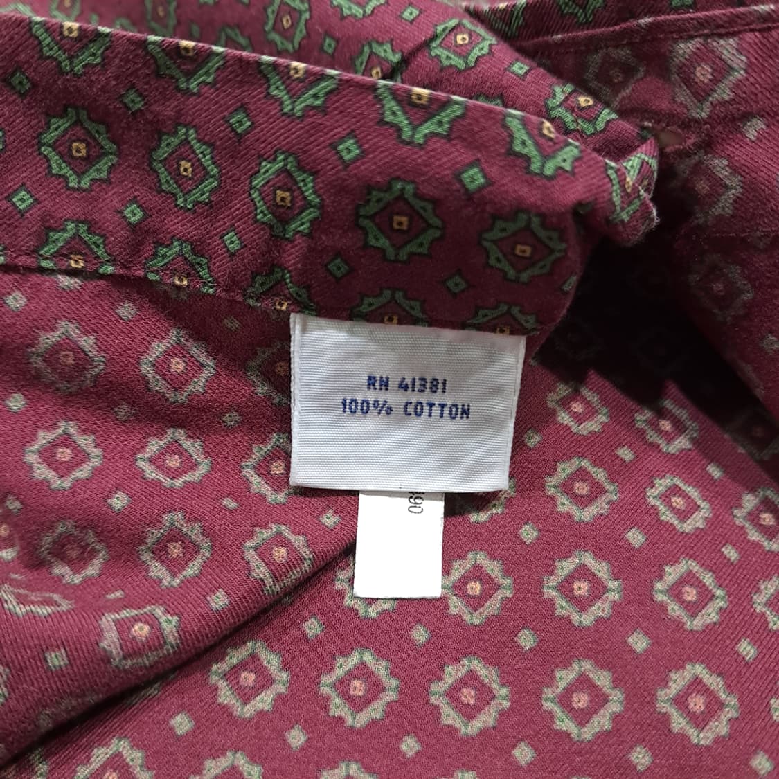 CK131 L 폴로 90s 메달리온 버건디 셔츠 남방 상품이미지5