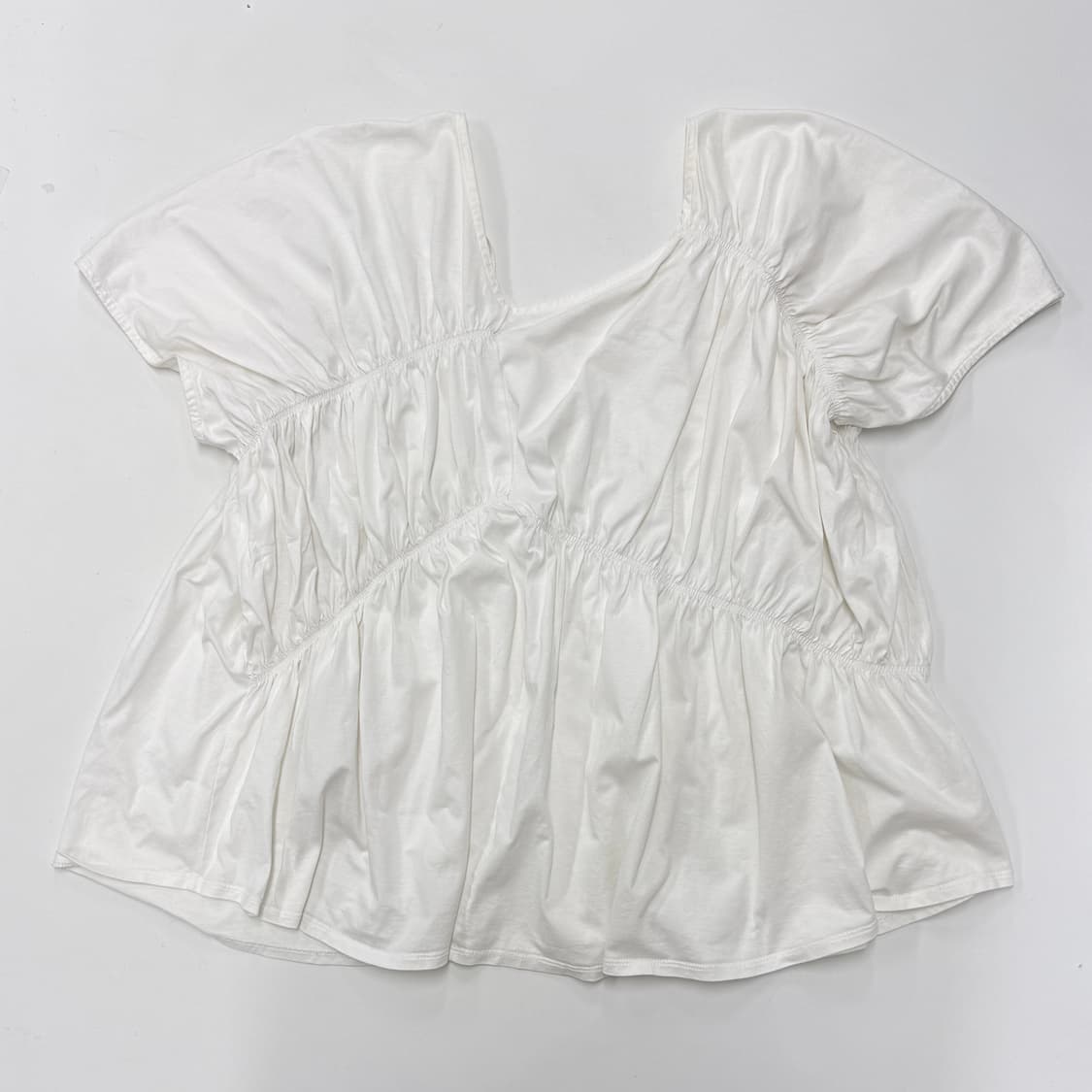 Ray Beams  asymmetric gathered top 상품이미지2