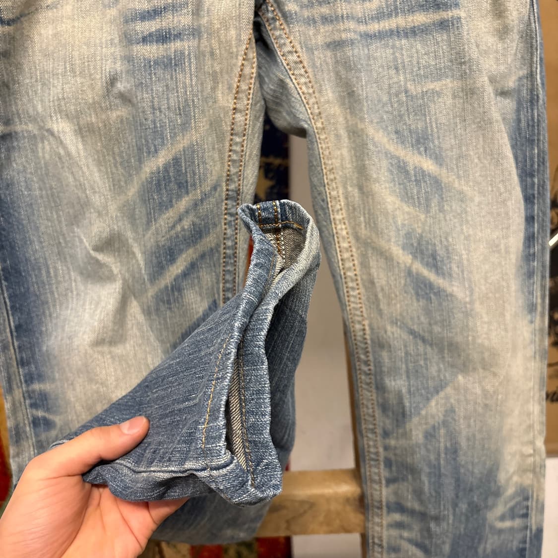 에드윈 XV 빈티지 라인 익스클루시브 네이티브 웨스턴 데님 팬츠 N76 상품이미지5