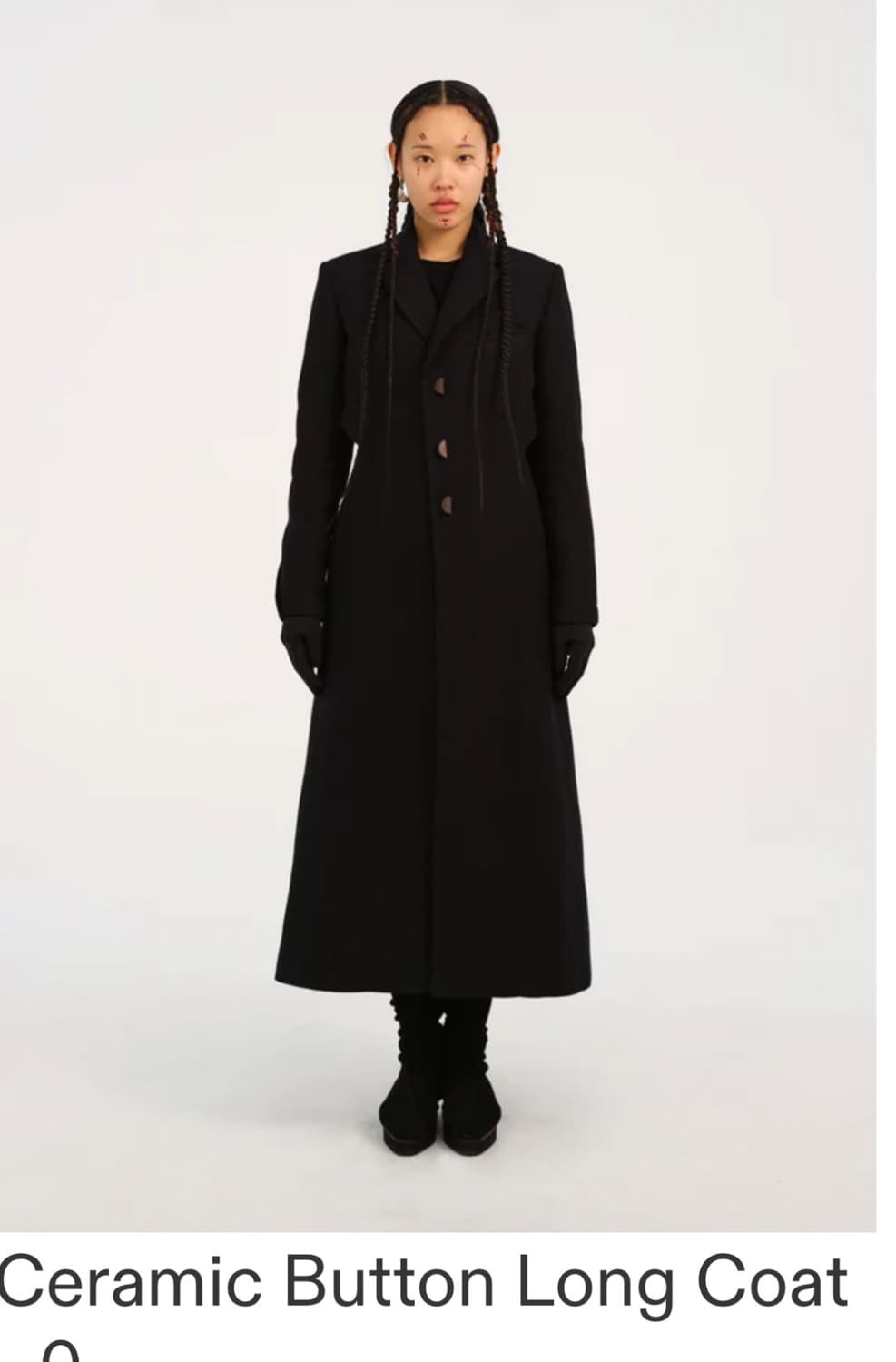 혜인서 ceramic button long coat 상품이미지3