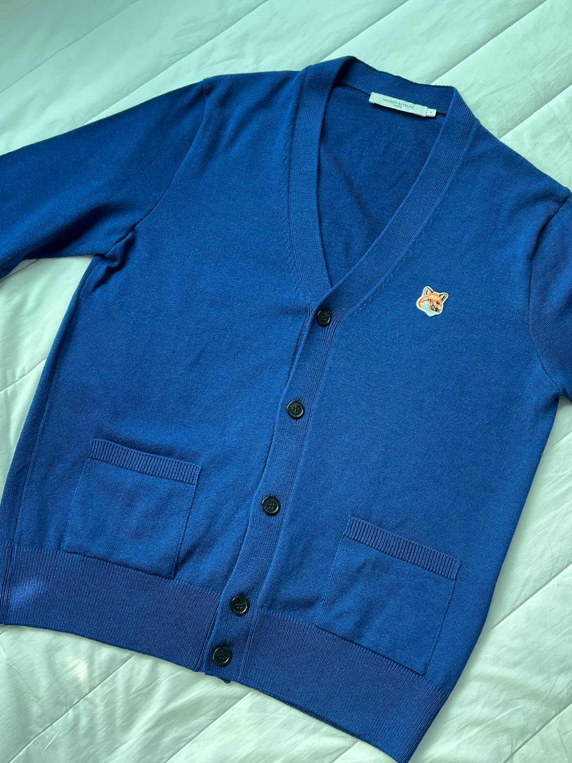 메종키츠네 폭스헤드 울 가디건 상품이미지2