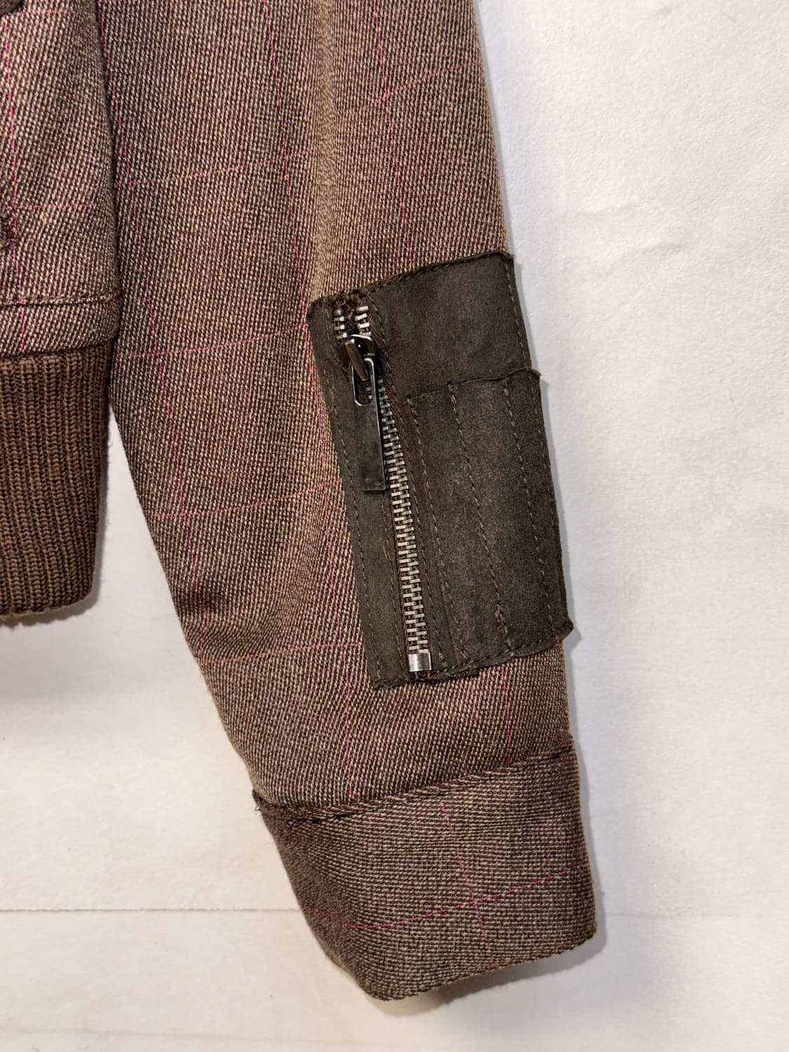 Tommy Hilfiger brown fur collar wool 봄버 상품이미지4