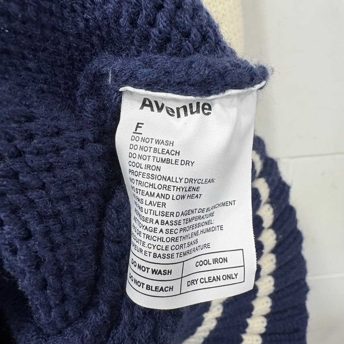 어나더에비뉴 니트집업 상품이미지5