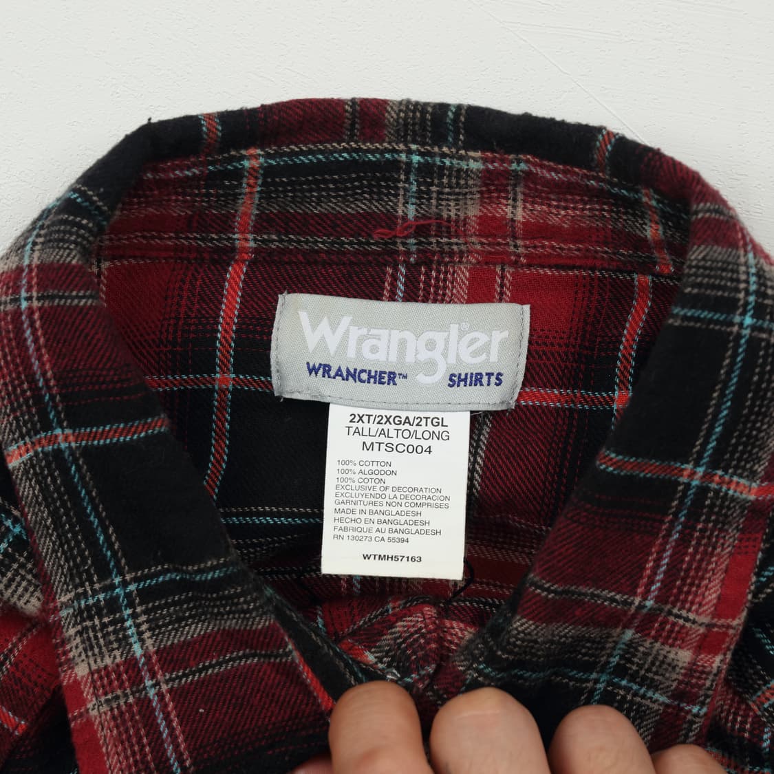 랭글러 웨스턴 플란넬 셔츠 2XL A794 상품이미지4