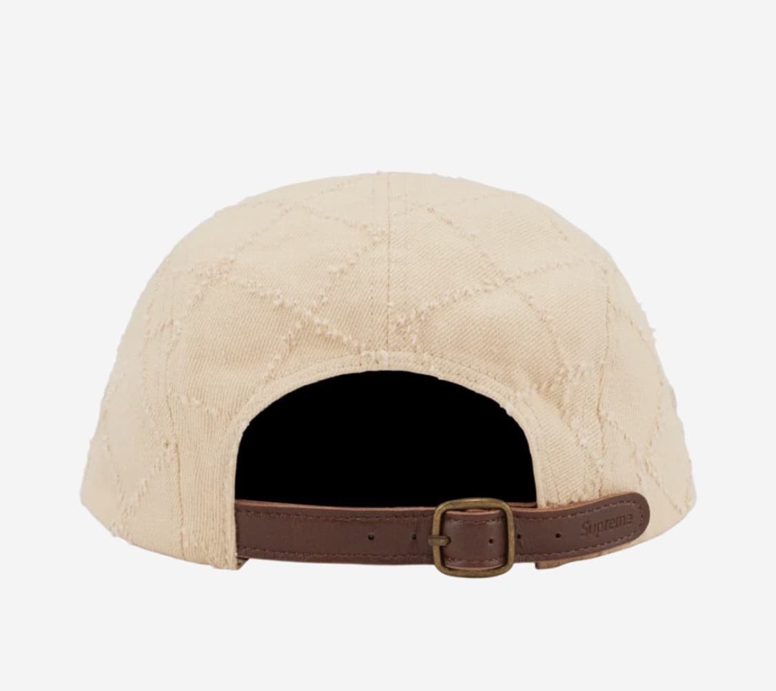 새상품급) 슈프림 펀치드 데님 캠프캡 다이드 베이지 상품이미지2