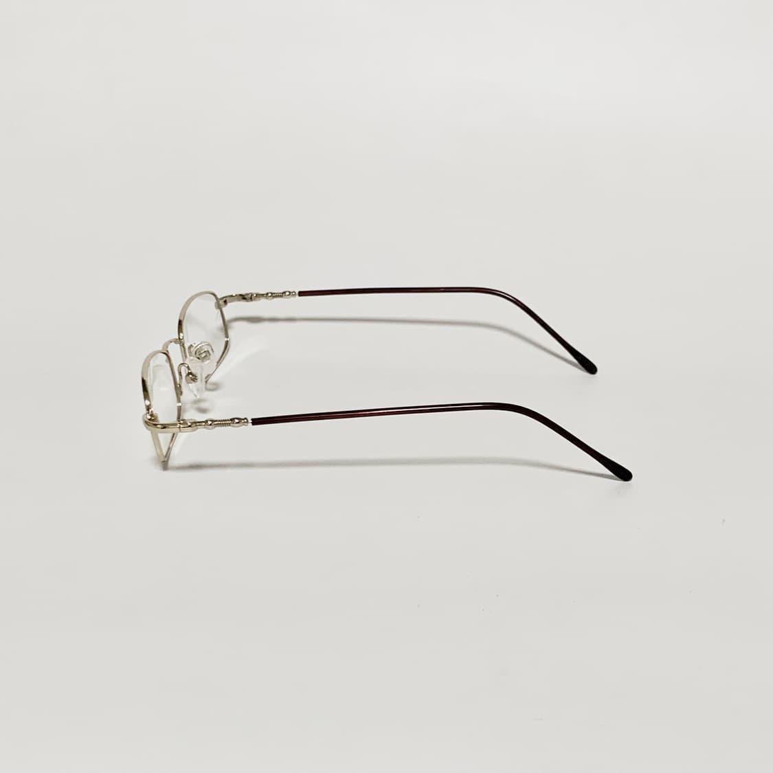 992 데드스탁 빈티지 안경테 슬림 풀메탈 골드 직사각형 남녀공용 픽키 상품이미지4