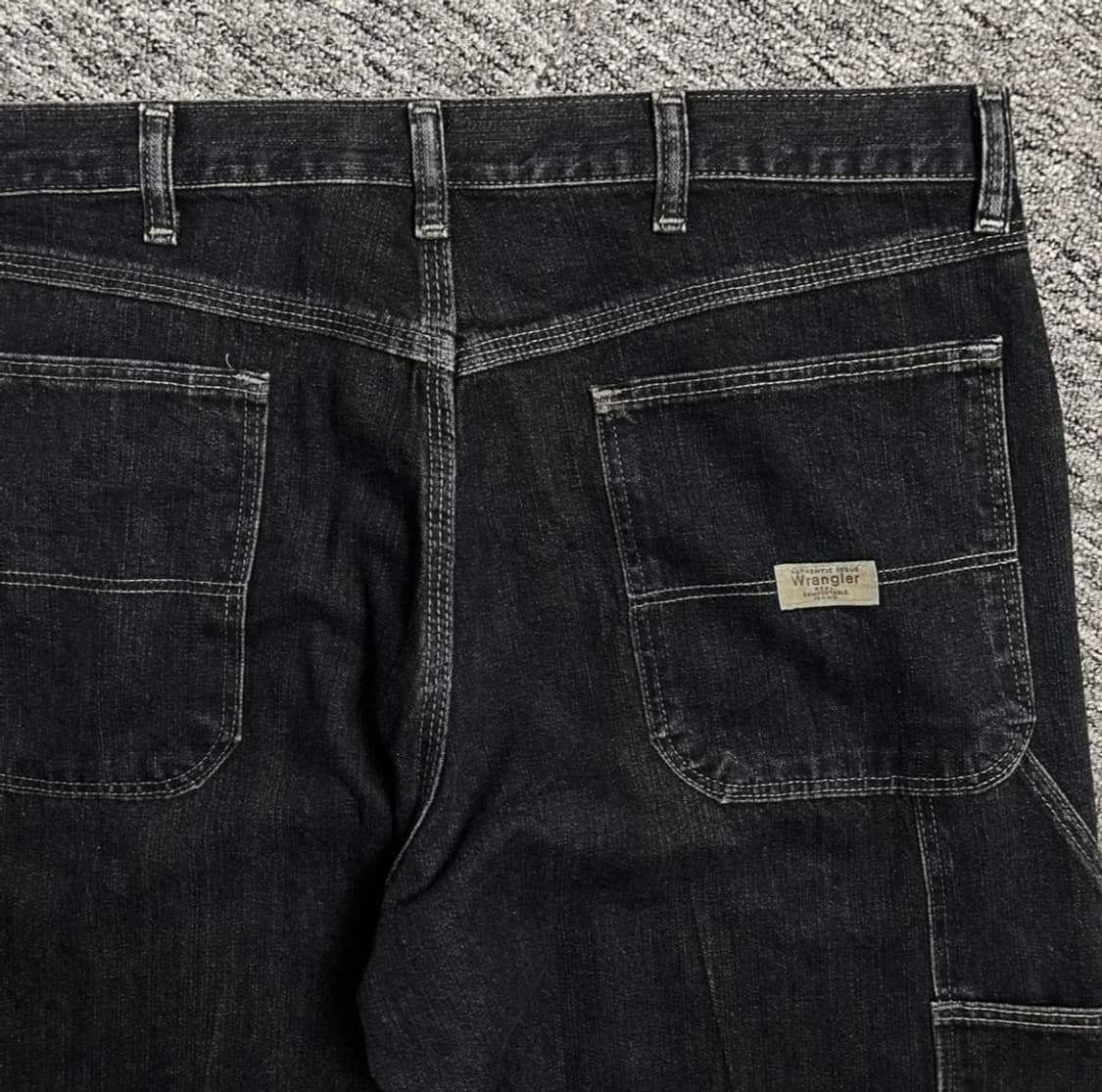 랭글러 USA 블랙 워싱 데님 카펜터 워크 팬츠 상품이미지3